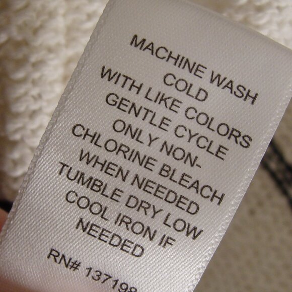 RACHEL ZOE White & Black Short Sleeve Open Front BOHO CARDIGAN Sweater Sz 2X - Picture 7 of 8